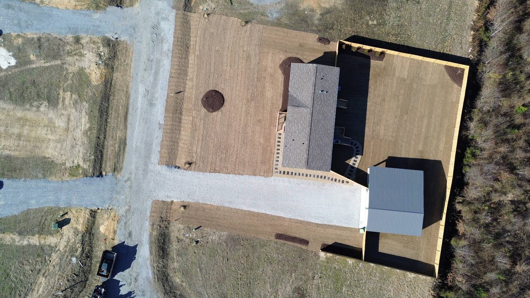 Aerial plan view of a completed Lucas Land Services property in Craven County, North Carolina